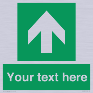 Safe condition Custom arrow up sign